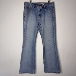Levis SilverTab Jeans Womens 13M Blue Flare Bootcut Y2K Baggy Denim Vintage